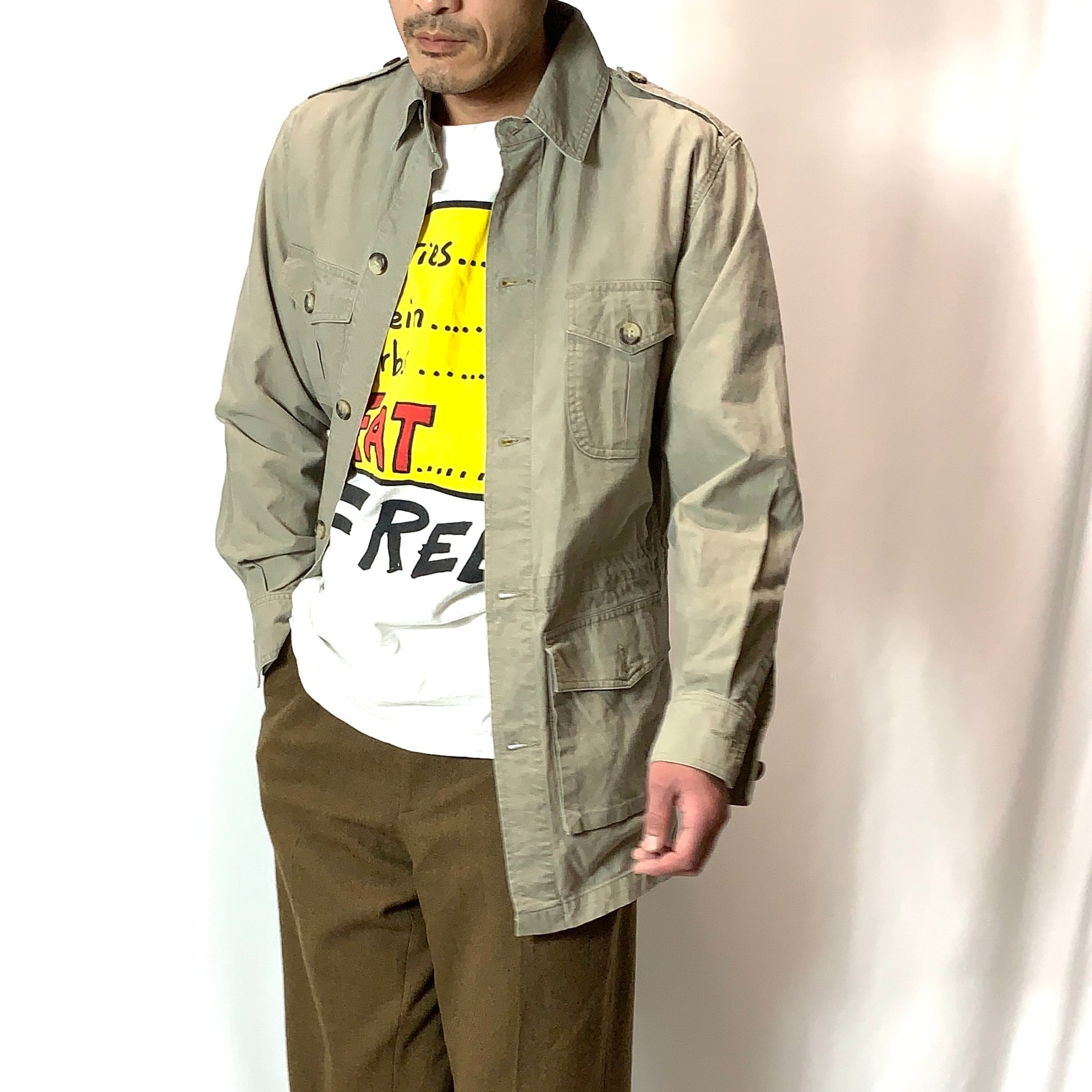 vintage old 80s BANANA REPUBLIC Safari Jacket バナナリパブリック