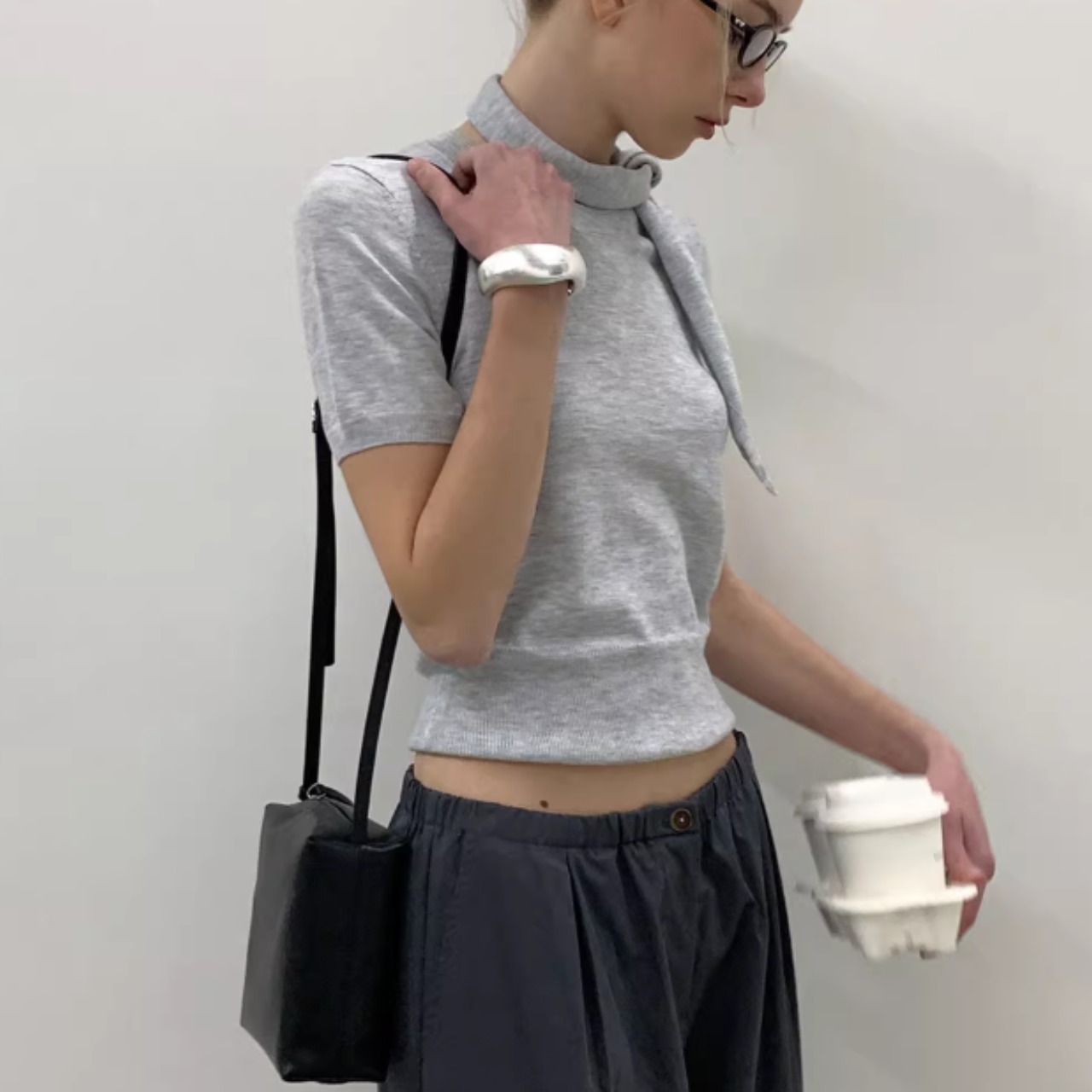 Nuage Scarf Compact Knit F0599