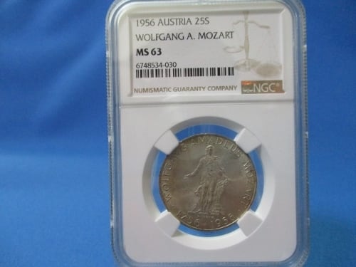 レア】純銀 モーツァルトの記念銀貨 1oz