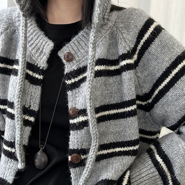 border knit cardigan J00039