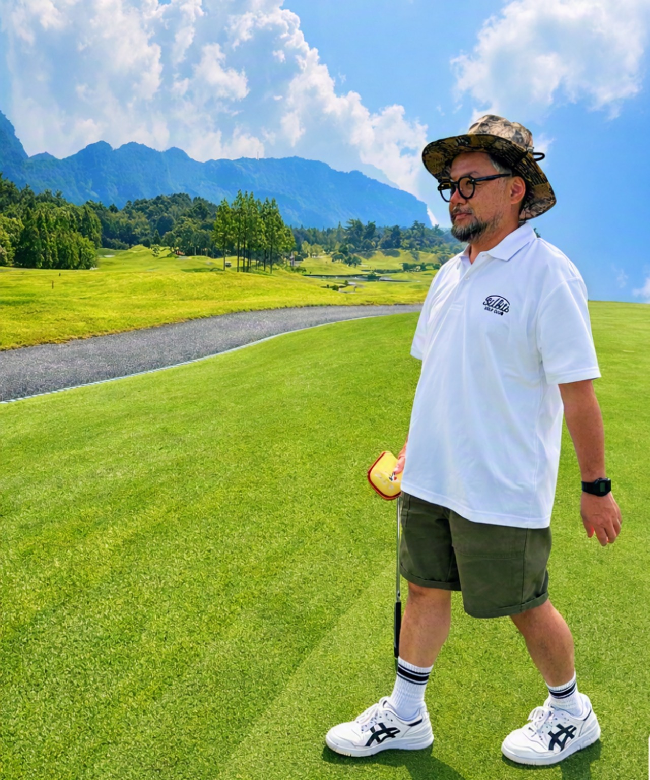 SELBITS GOLF CLUB LOGO Polo ”white” / ロゴポロシャツ