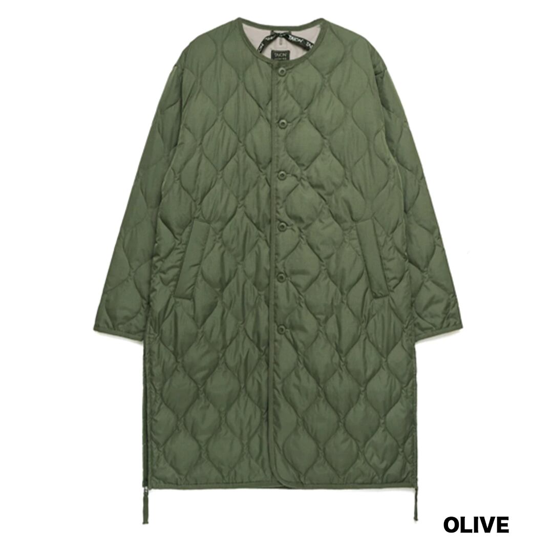 TAION / タイオン】MILITARY CREW NECK DOWN COAT / ミリタリー クルー