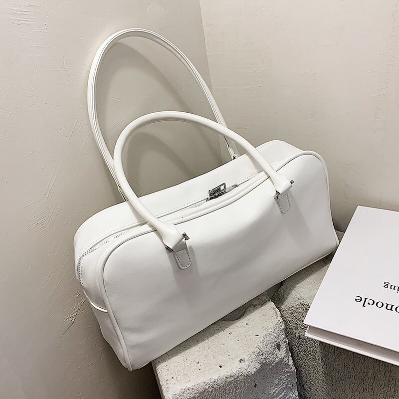 大容量バッグレディース2020新しいトレンドファッションワイルドワンショルダー脇の下バッグネットレッドシンプルポータブルボストンバッグ Tiancai_Wing_Bag0337612