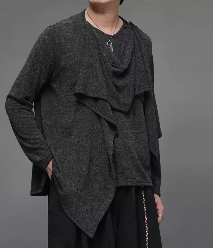 【ORV0042】Faux Two-Piece Loose Retro Unisex T-Shirt / 3color