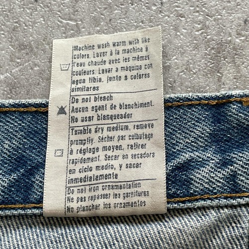 メキシコ製 デニム ダブルニー Carhartt B73-DST 29×32 詳細写真11