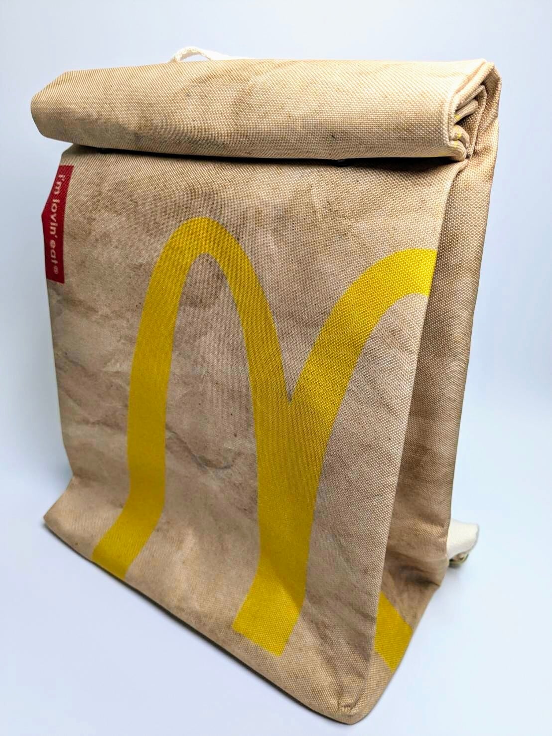 ★予約受付中★リュックタイプ【マクドナルド （McDonald） ロゴ】紙袋風〚アメリカン雑貨 アメトイ〛