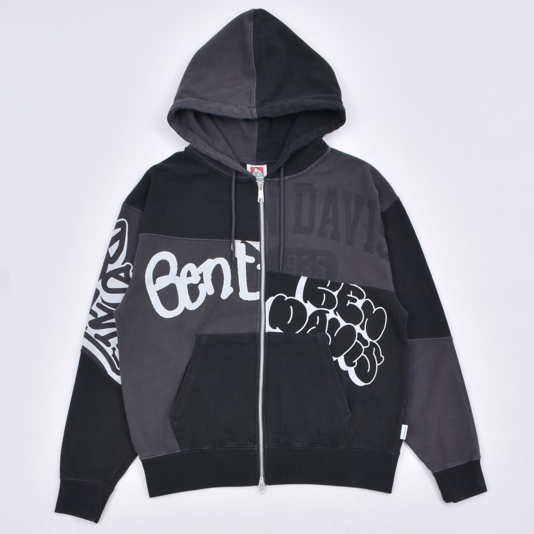 BEN DAVIS】ランダムロゴZIPパーカー | VOLCAN&APHRODITE