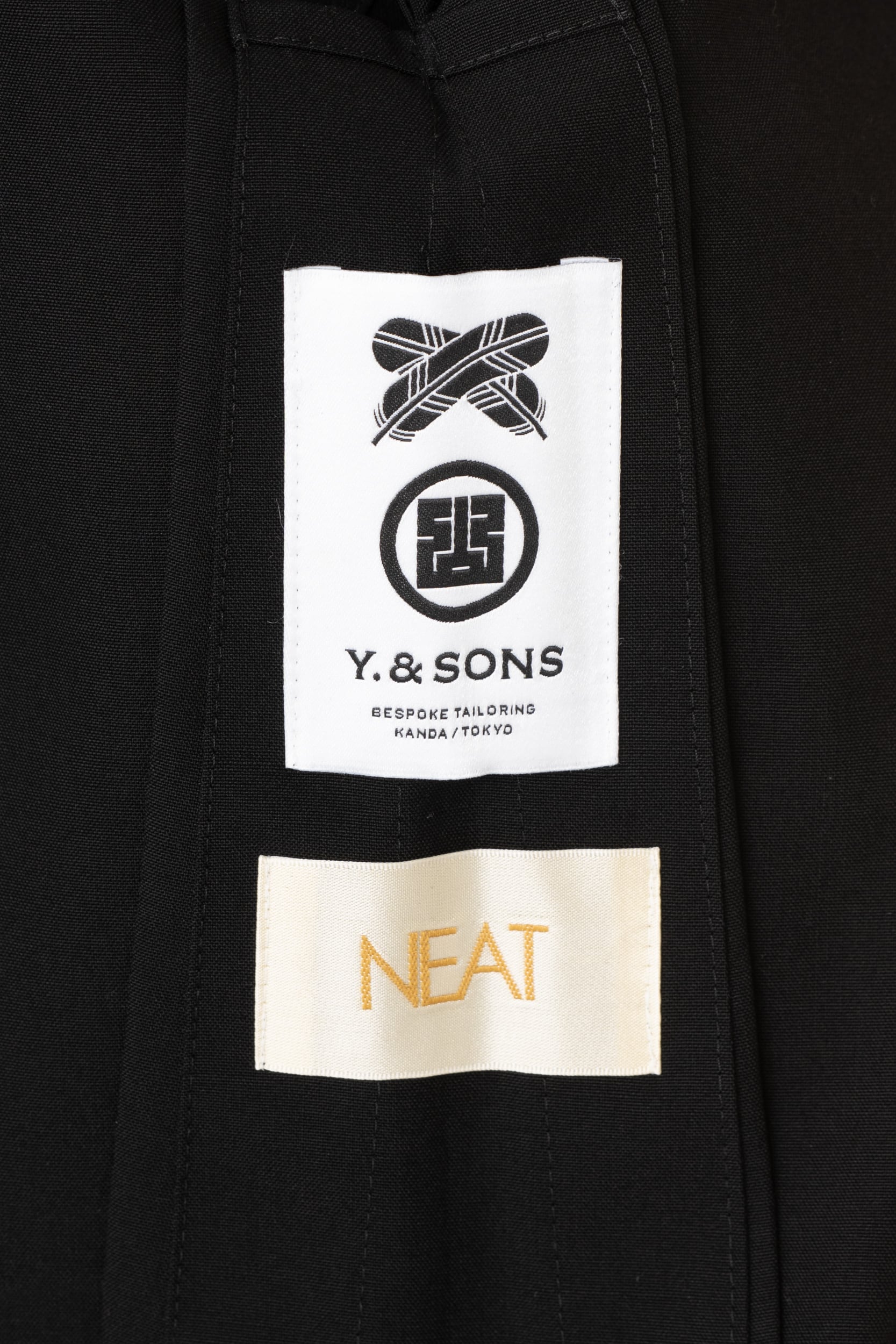 羽織 / Y. & SONS × NEAT / Wool Poplin / BLACK | Y. & SONS ONLINE STORE