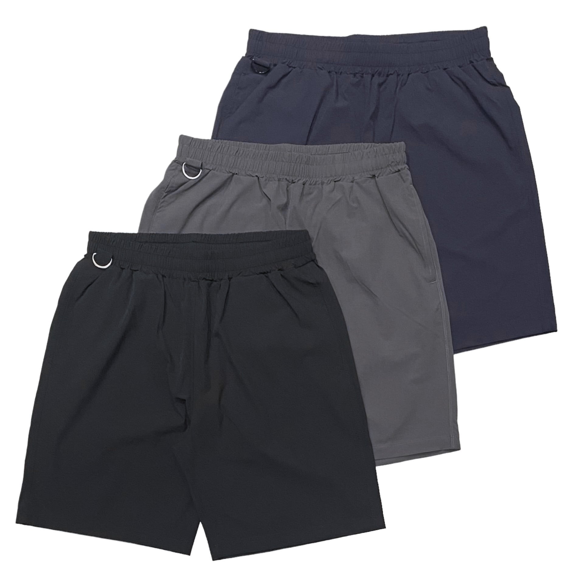 SEABEES Active Set-up Shorts Black Navy Charcoal SEABEES Active Set-up Shorts Black Navy Charcoal