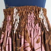 フラダンス 衣装 パウスカート ブラウン系 Hawaiian Time シングル プルメリア柄 モンステラ柄 フラ ダンス 茶 水色 ハワイアン アロハ かわいい スカート 華やか ハワイアンプリント 日本製 ピンク系 ブルー系