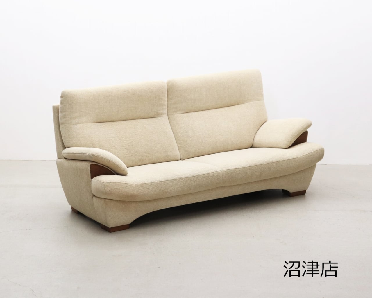 カリモク チターノ 本革 2.5人掛けソファー 2.5P グレー 3人掛けソファ