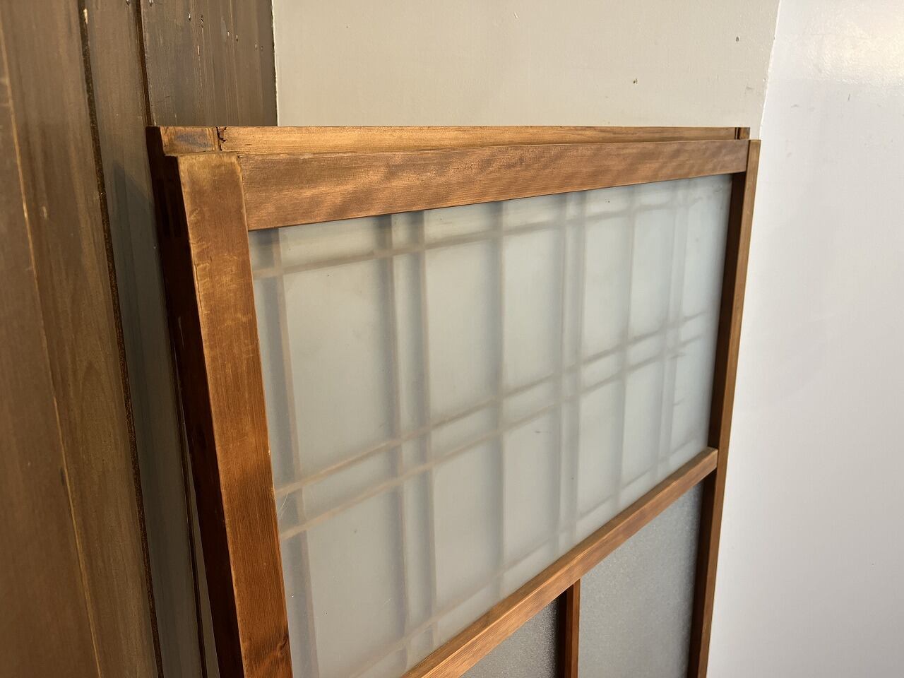 G-145【すりガラスとかすみガラスの組子の引き戸建具】 | フルタテ