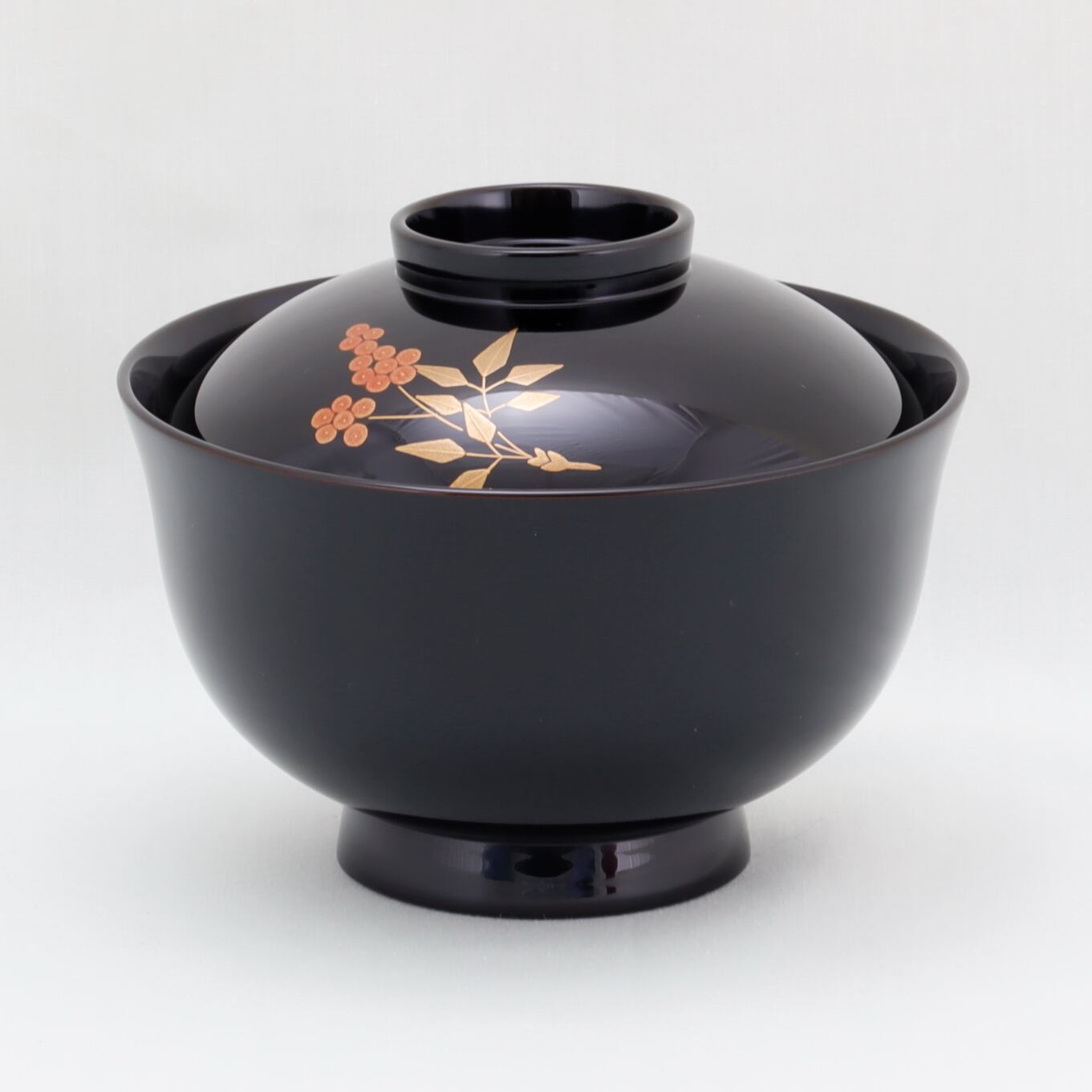 本木本漆布着せ✨十客輪島塗光瑞堂蒔絵瓢箪から駒 南部鉄鍋煮物椀