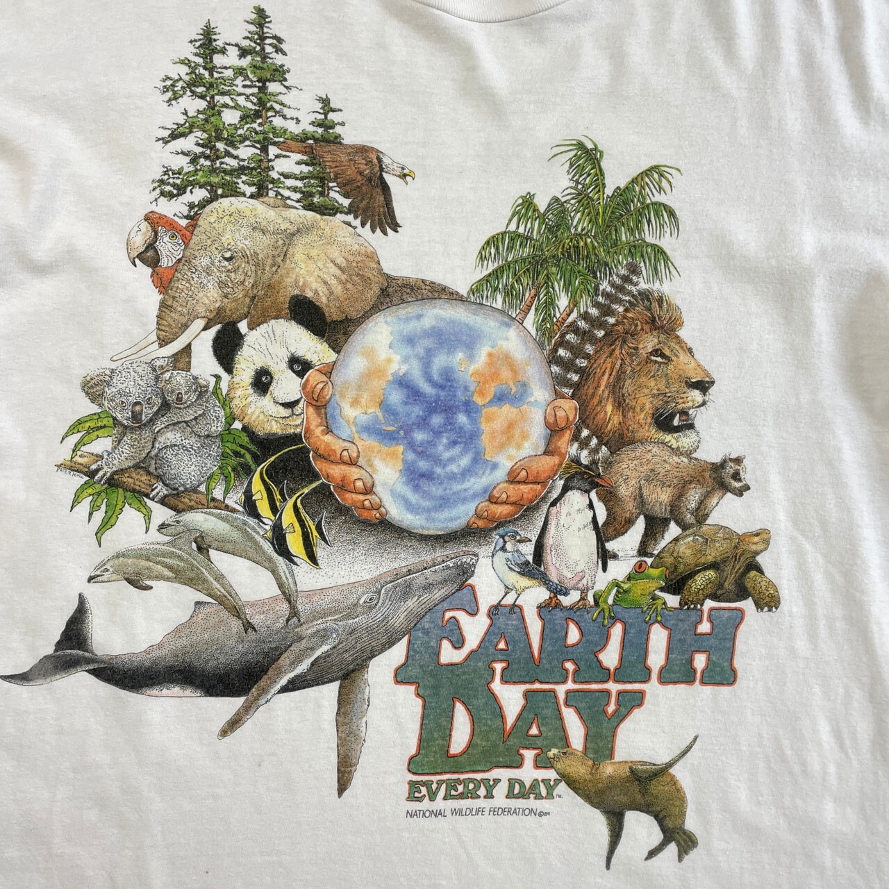 ビッグサイズ 80年代 USA製 NATIONAL WILDLIFE FEDERATION 地球 
