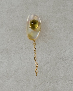 (SV)Thalatta pierced(Chrysoberyl Cat's-Eye)