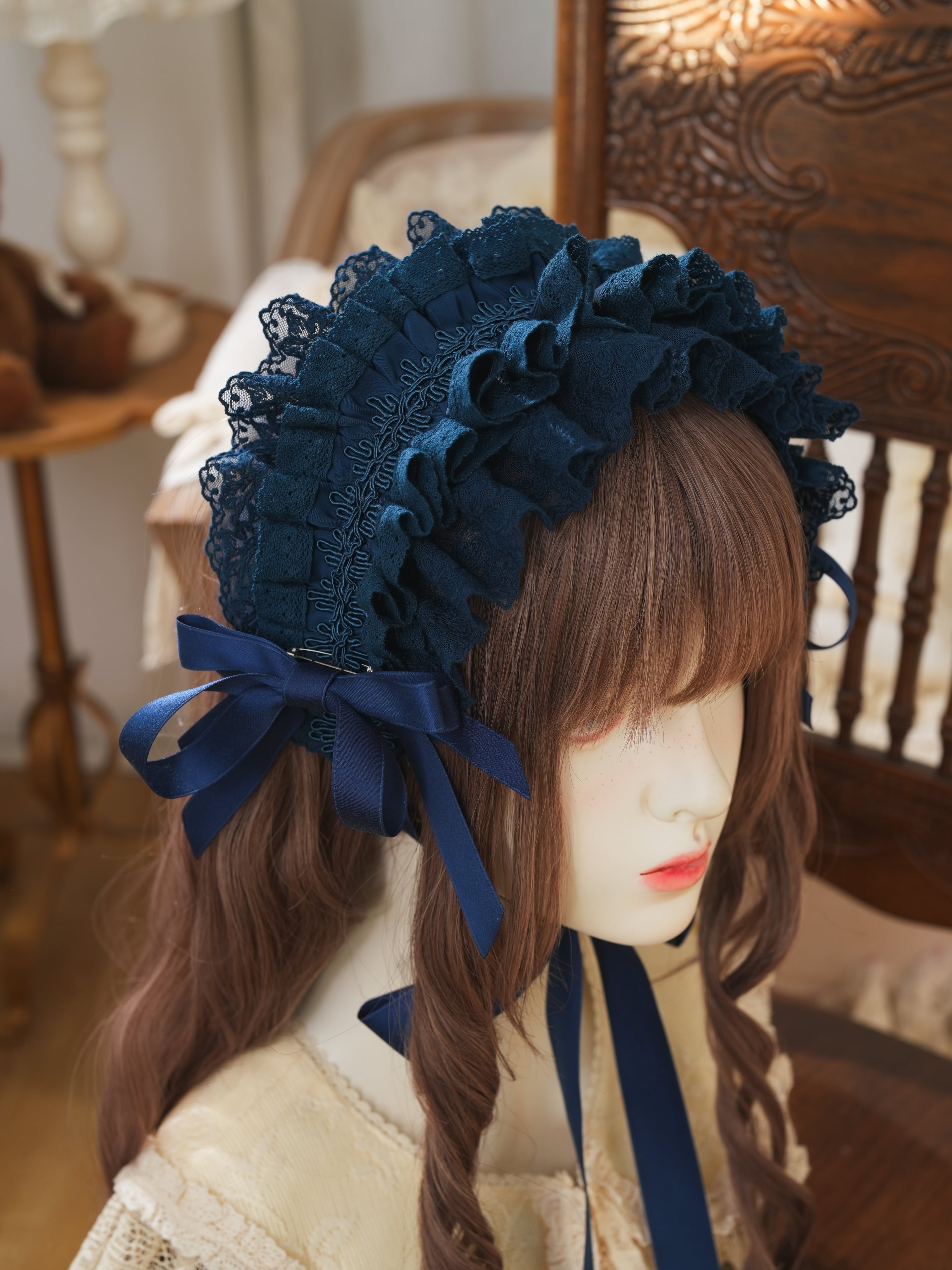 星箱worksリリアンヌ姉妹ショート丈Mサイズ サックス・ヘッドドレスサックス リリアンヌ姉妹 ビビッドカラーヘッドドレス | HoshibakoWorks