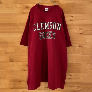 【GILDAN】clemson sucks ロゴ Tシャツ 2XL ビッグサイズ US古着 アメリカ古着