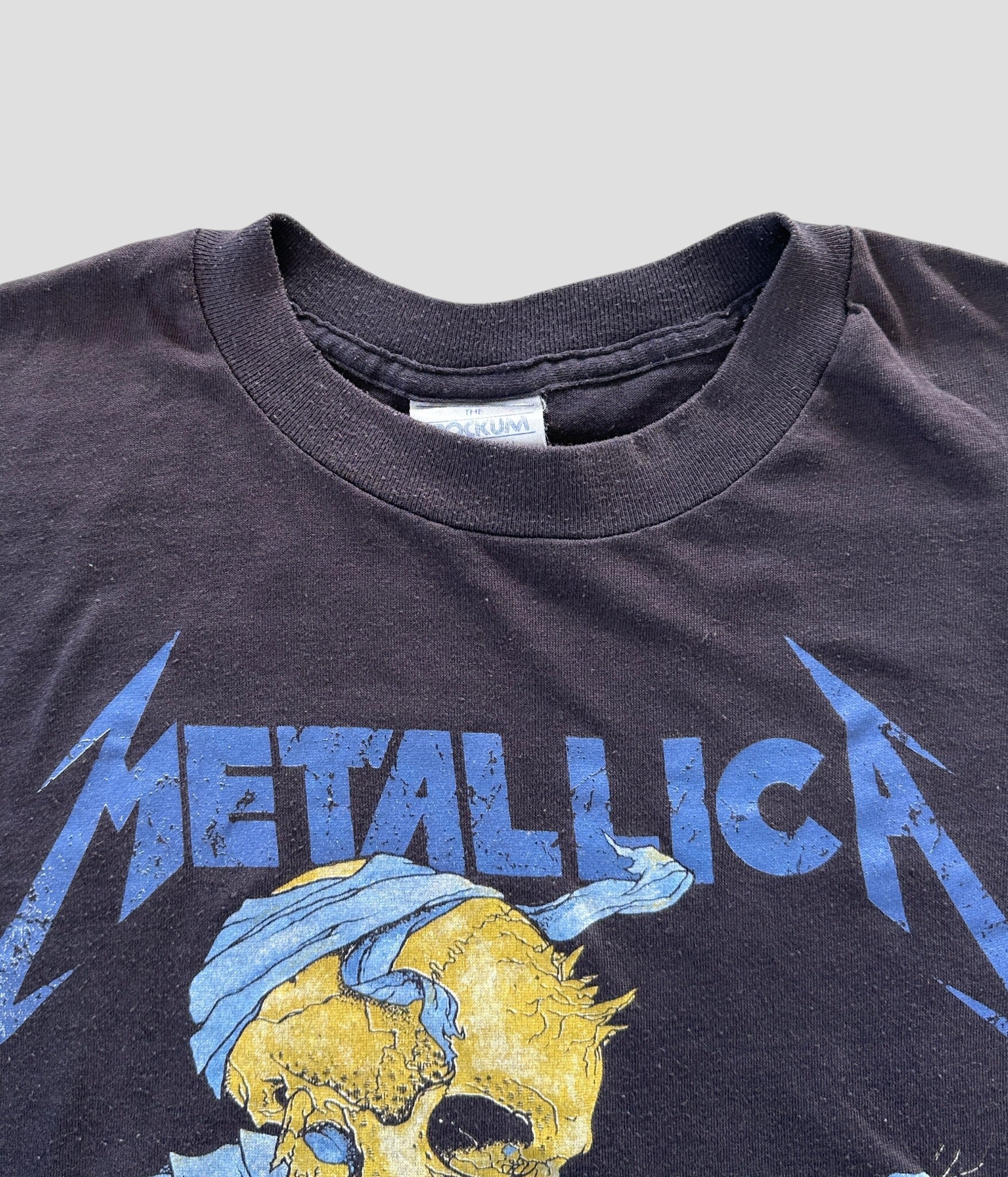 ヴィンテージ80s90sLLICAメタリカDORISドリスPUSHEAD METALLICA- Vintage 80s L Pushead Doris T-shirt made in USA