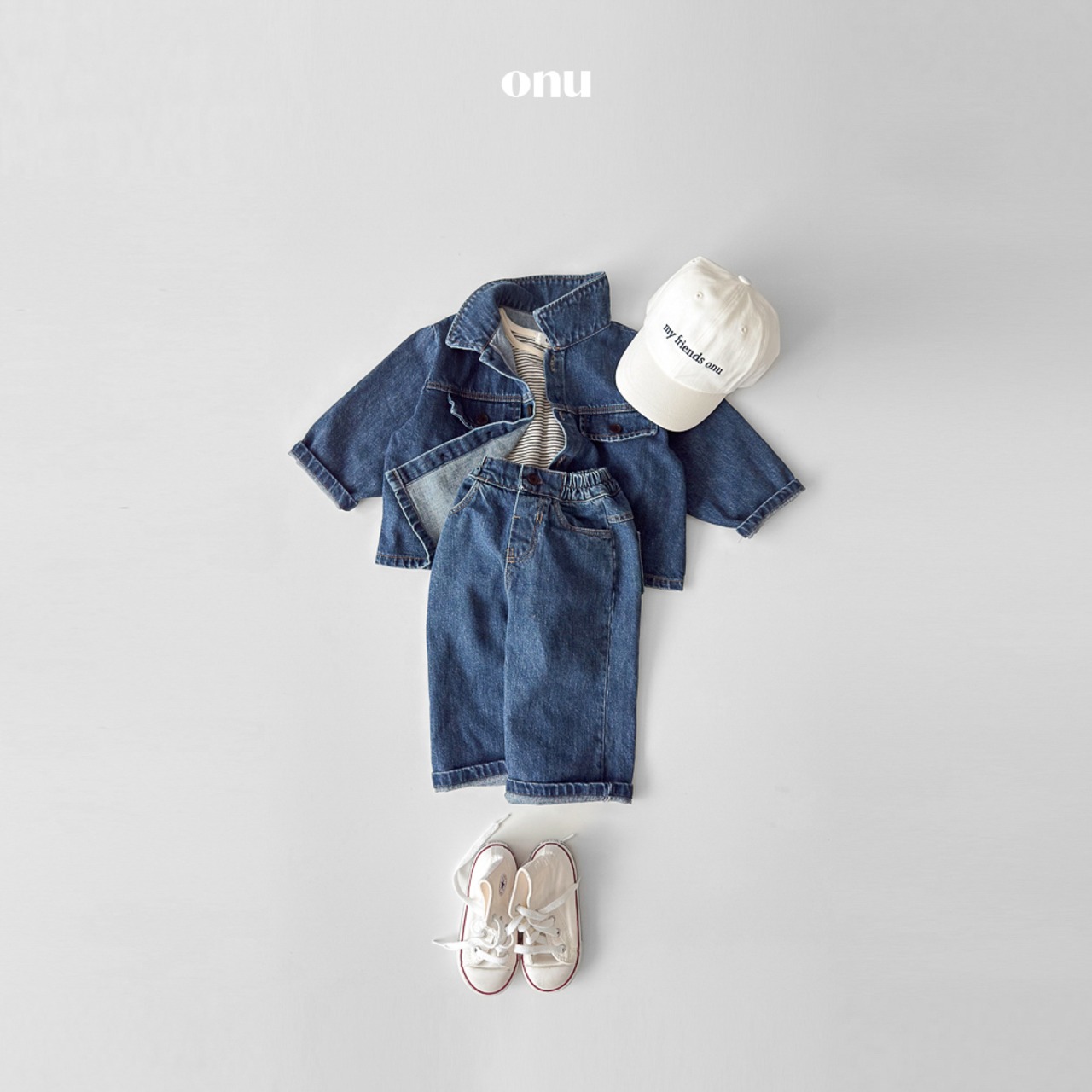 ONU 26/SS Striped Color-Block Rib-Trim T-Shirt