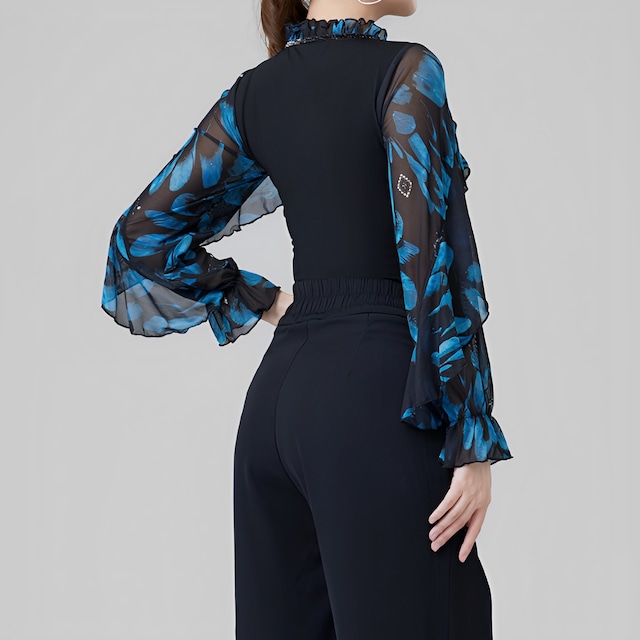 シアーフレアスリーブ ボレロデザイン トップス ds0125