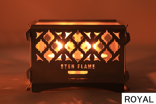 組み立て式ミニ焚き火台　STEN FLAME LIGHT　ROYAL（ロイヤル）【直営・オンラインストア限定】