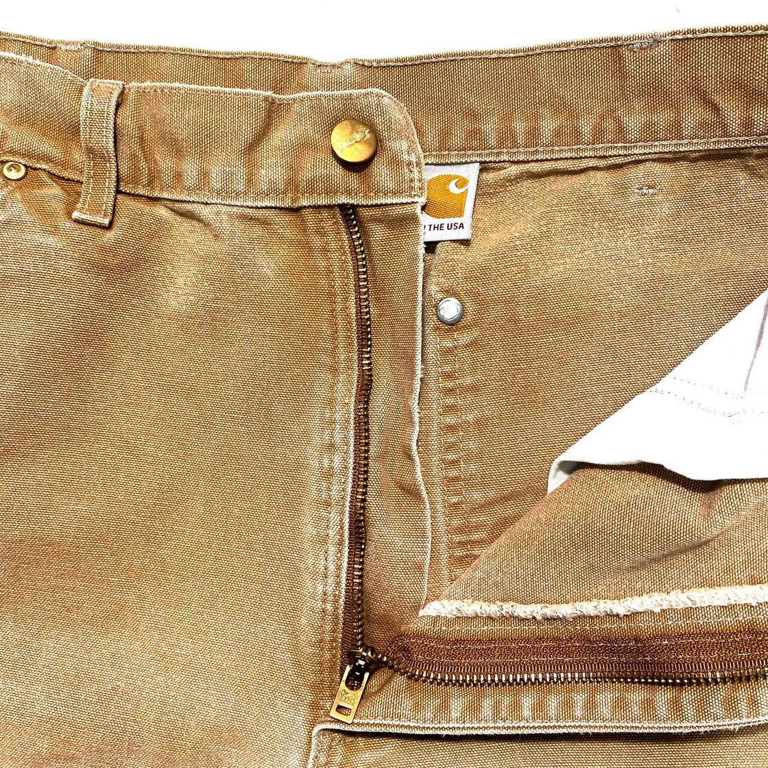 USA製 Carhartt カーハート ダブルニー ダック地ワークパンツ 