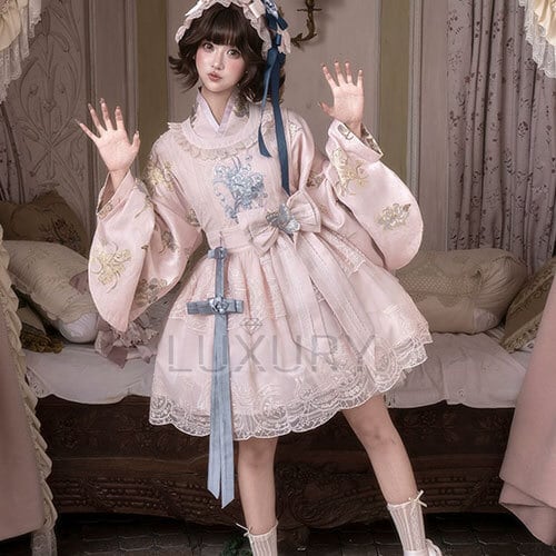 ロリィタ　デザインタイツ3点セット ロリータファッション 華ロリ 中華ロリ タイツ 2色 魔法使い 20