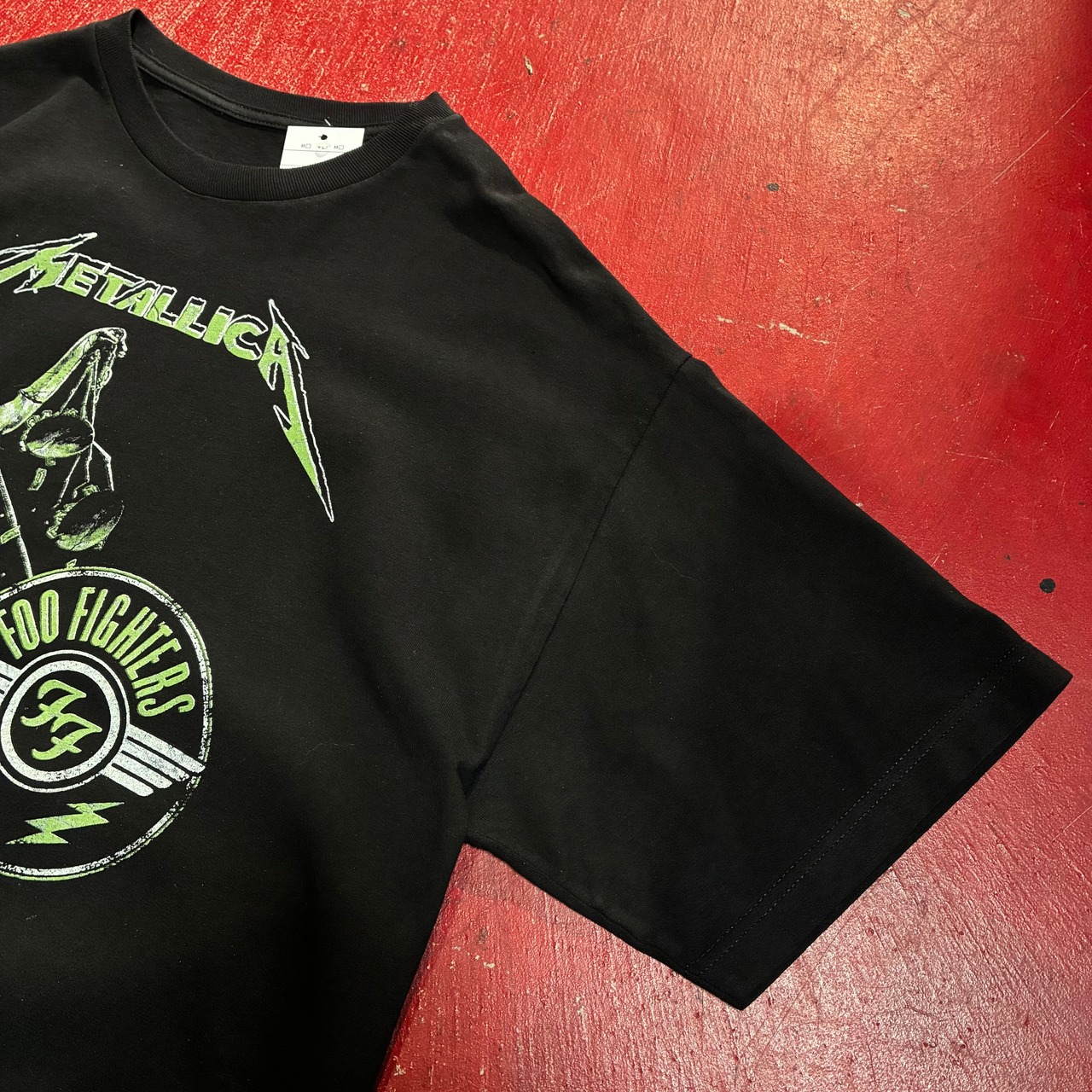 METALLICA × FOO FIGHTERS バンドTシャツ 両面プリント