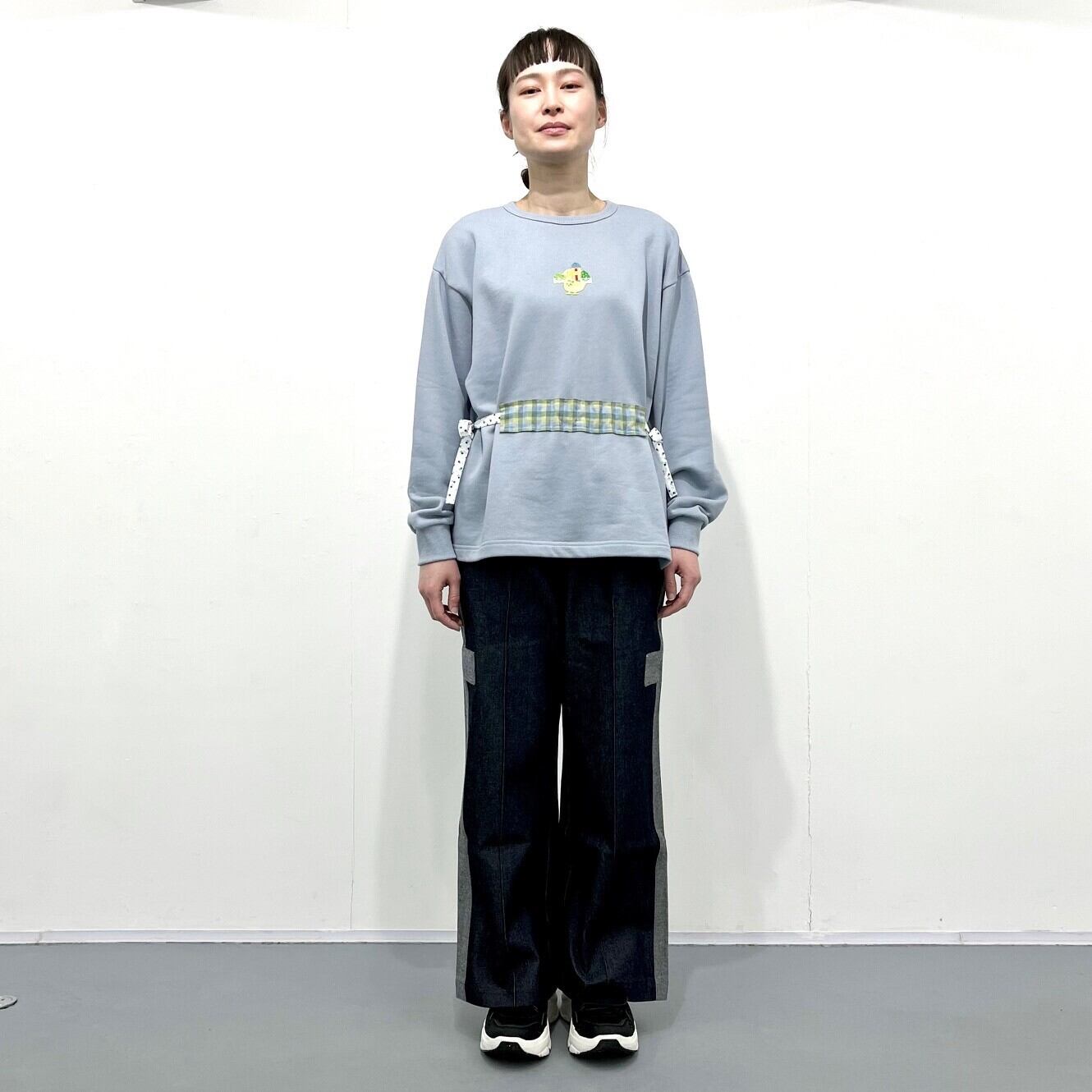 FUTATSUKUKURI / デニムクロスラインパンツ（Navy） | new pure plus
