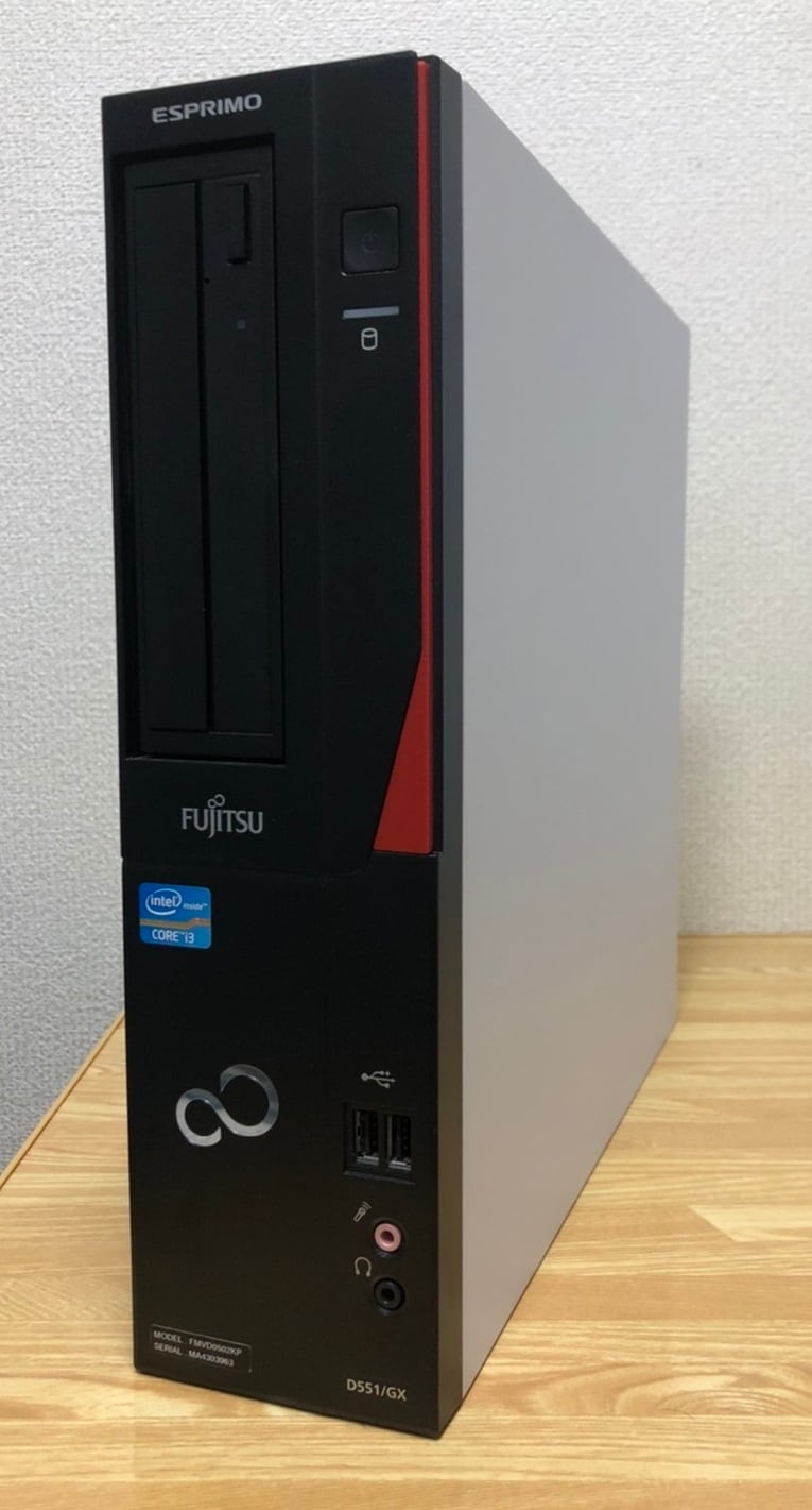 オリジナル ESPRIMO D551/G Win10 i3(第3世代) 4G/250GB - デスクトップPC