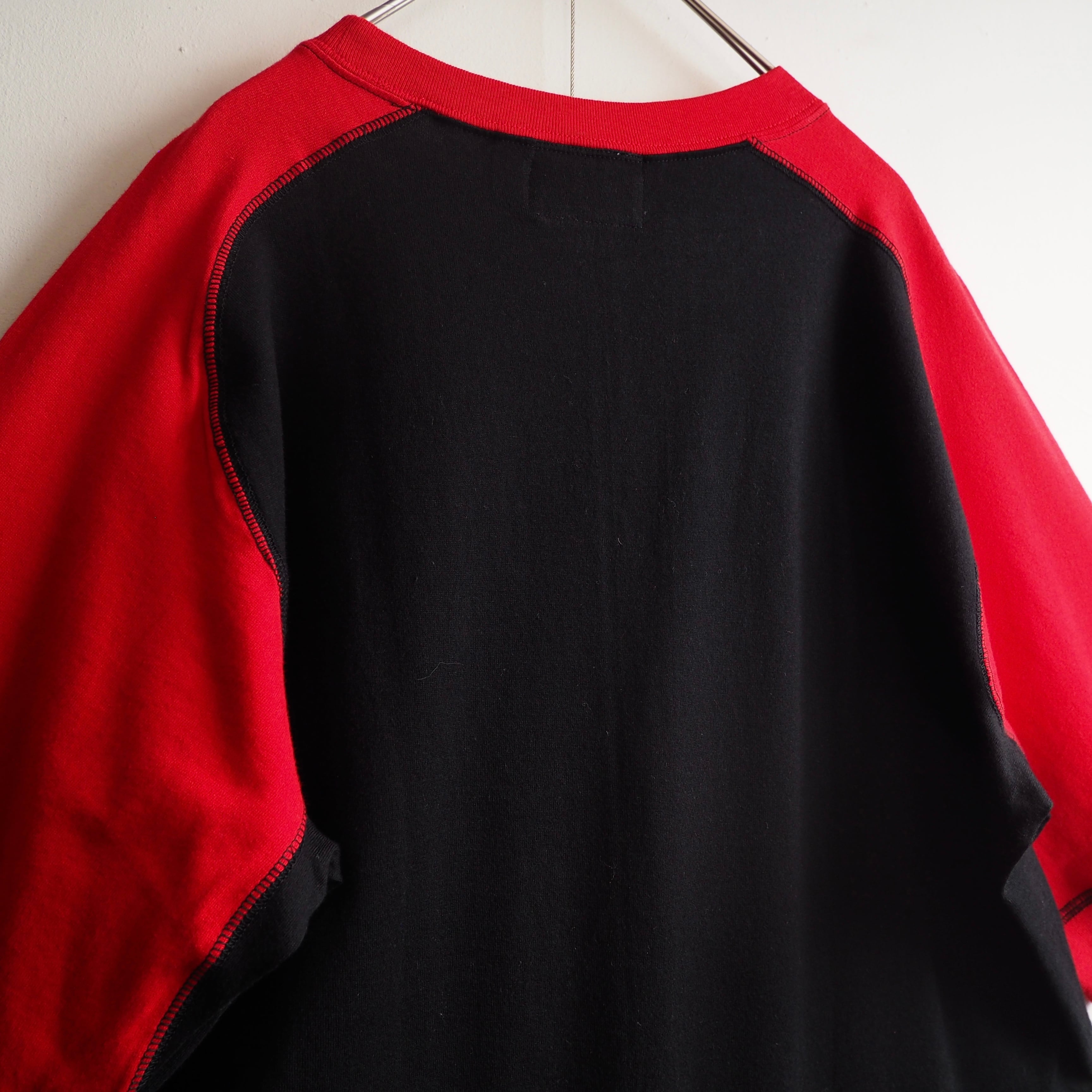 ” Evisu - Dot kamome ” printed Bi color raglan sleeve Tee