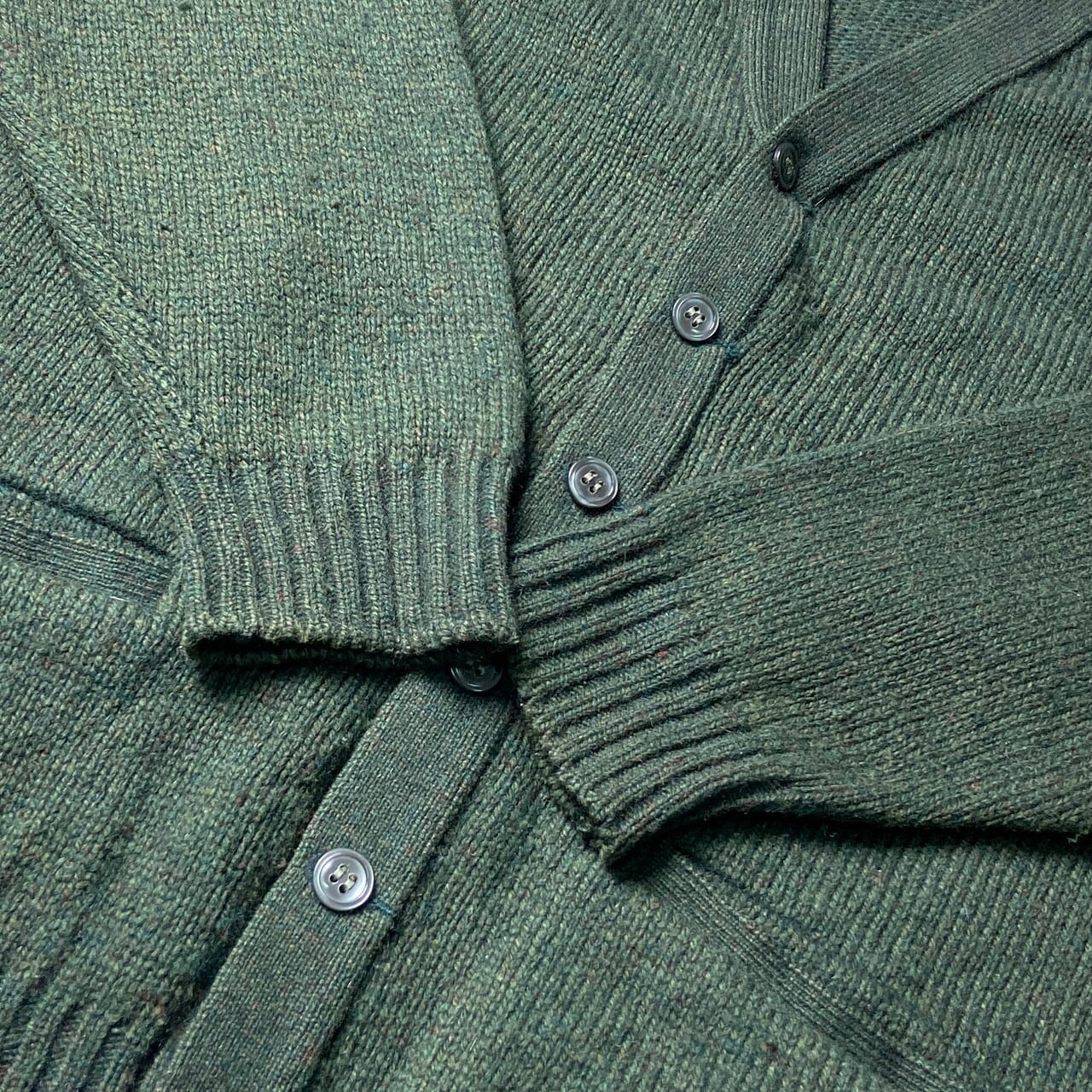 60年代 REVERE ウール×ポリエステル ニットカーディガン メンズS