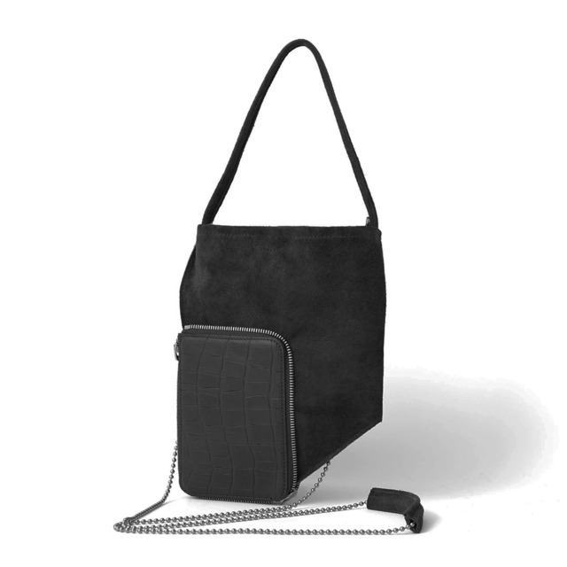 ED ROBERT JUDSON (エドロバートジャドソン) PARALLEL - MAGIC PURSE BAG_S 【CROCO GRAIN BLACK】