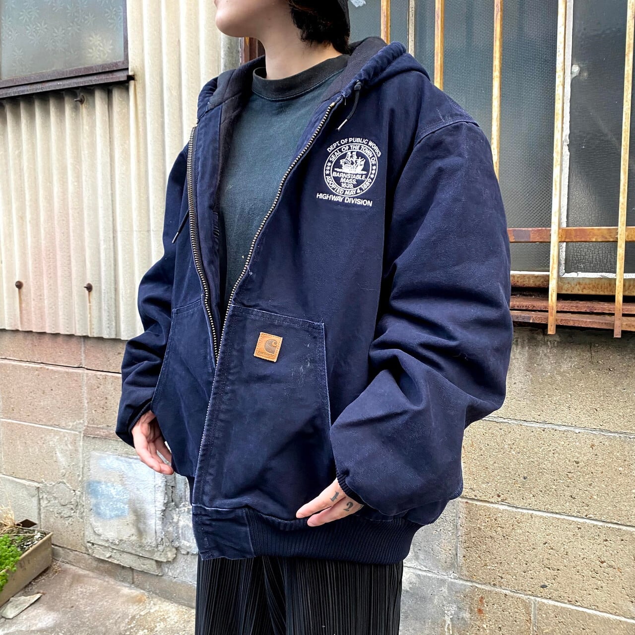 【2XL】Carhartt  アクティブジャケット　ネイビー　大きいサイズ