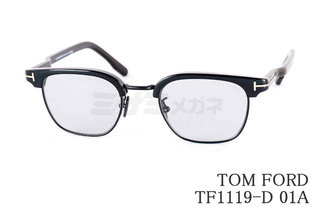 美品の通販 トムフォード メガネ サーモント ブロー クリア グレー