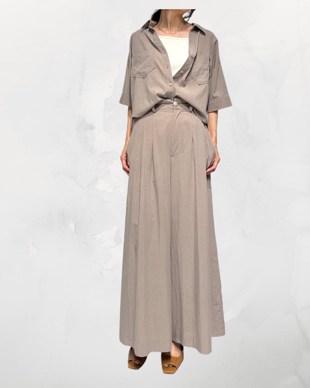 TEN/NY ワイドパンツ 835604 ayane 2025年3月展示会