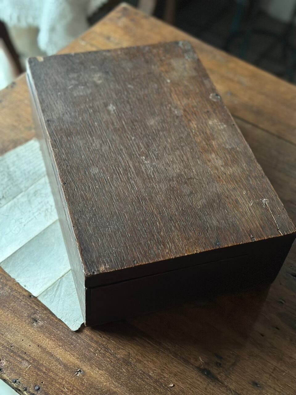 二段式 木製道具箱 木箱 収納ウッドボックス | Brocante de La Cocotte