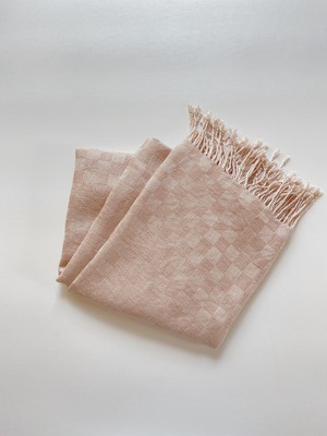 手織りシルクショール陰影  (HAND WOVEN SCARF  in-ei ）