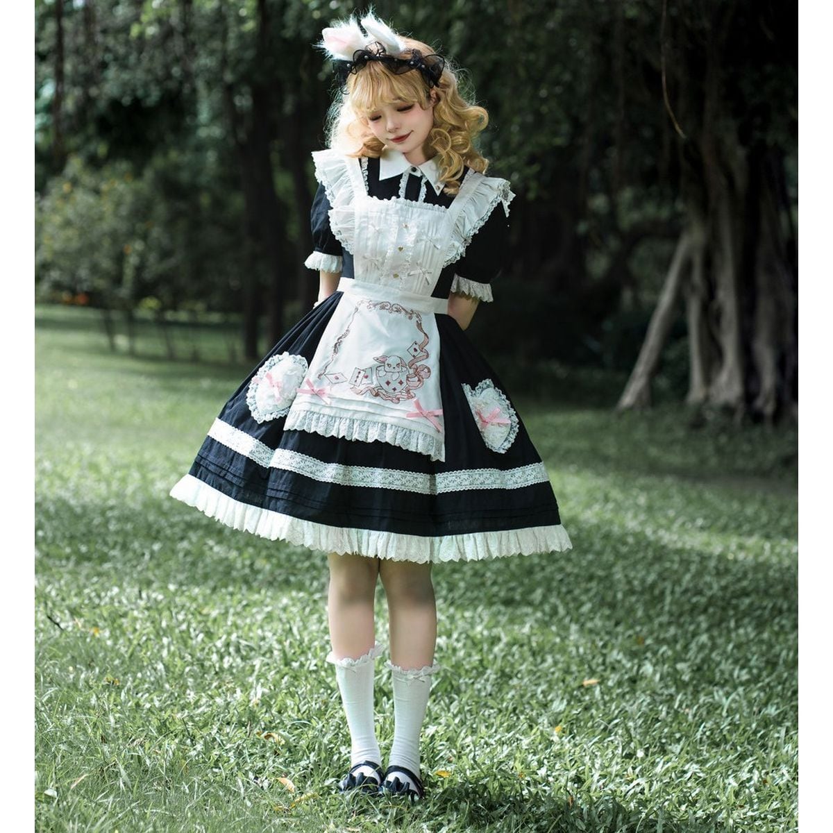 アリスのティータイム・うさぎエプロンメイド服セット | Maiden's Rêve