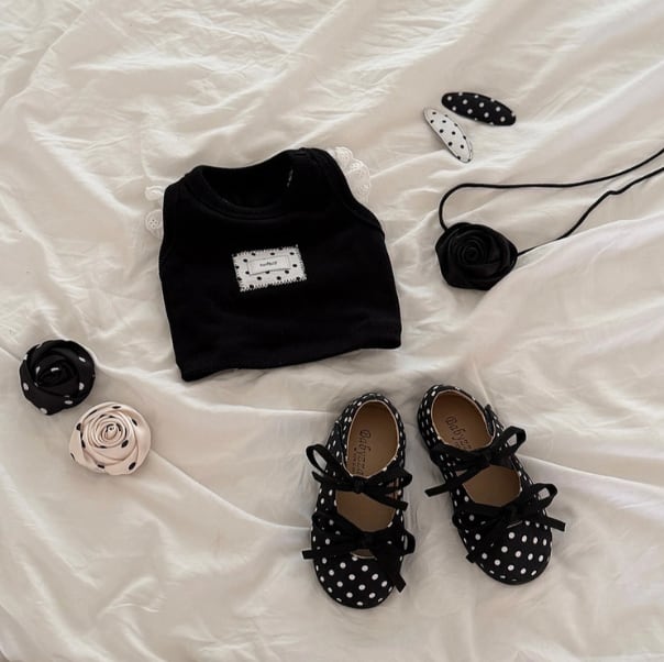 予約【todley】Dot lace top