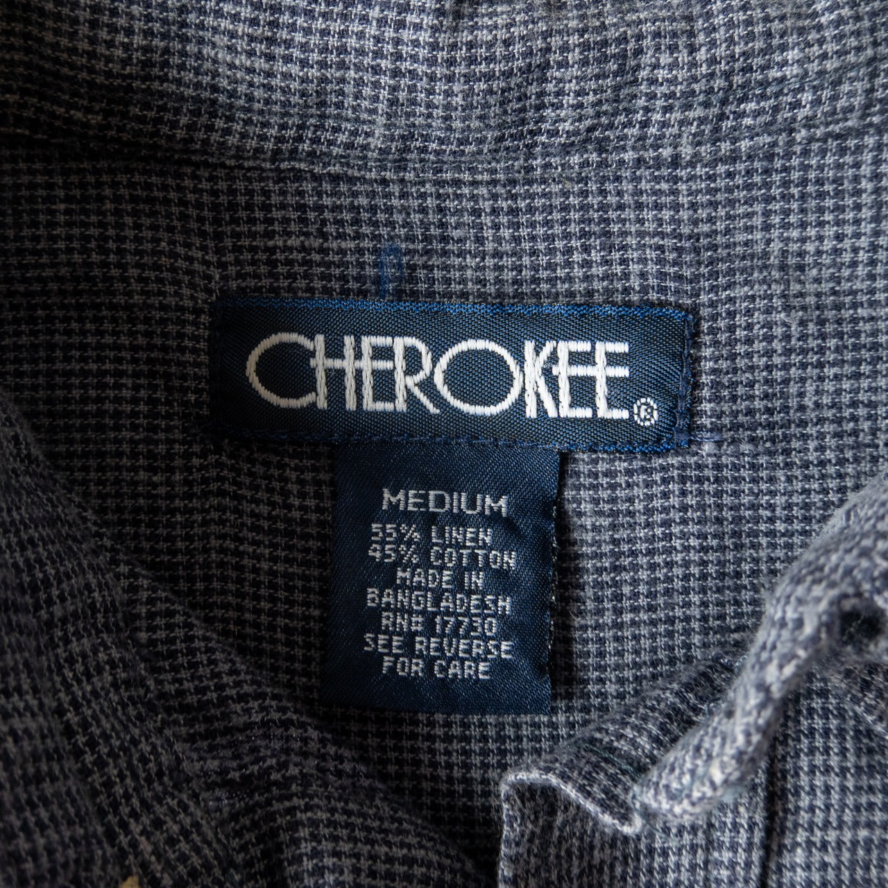 1990’s CHEROKEE linen cotton BD shirt
