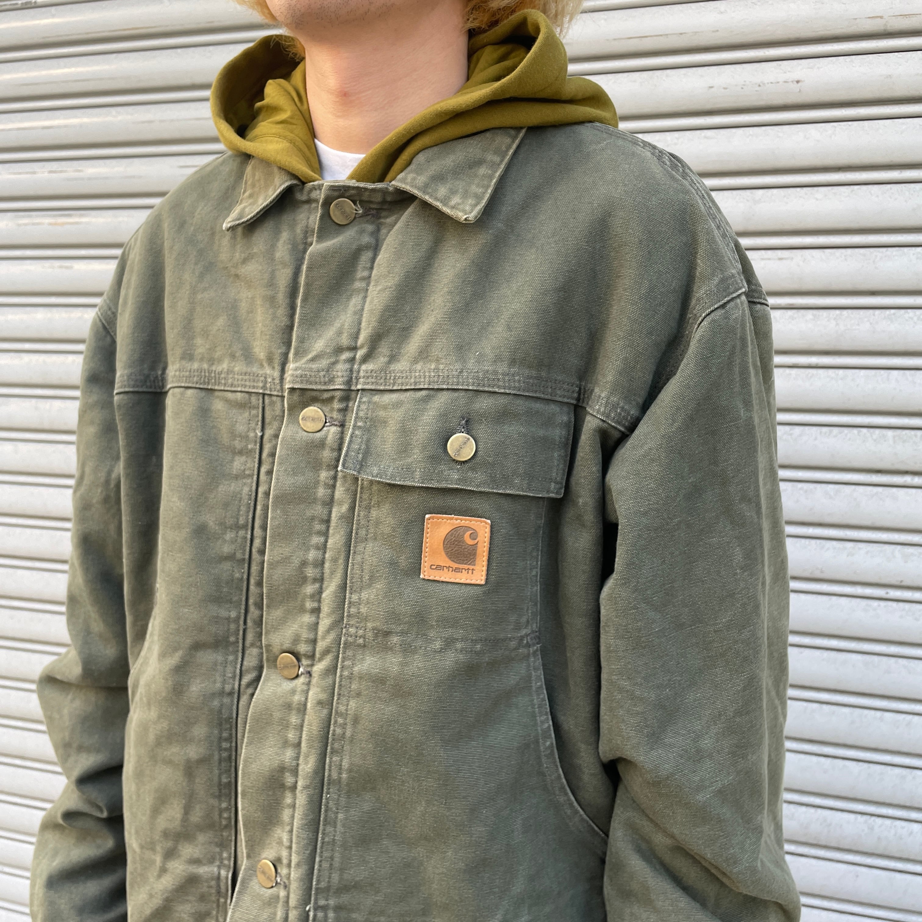 送料無料』Carhartt カーハート ダックジャケット USA製 XL CQ5566 