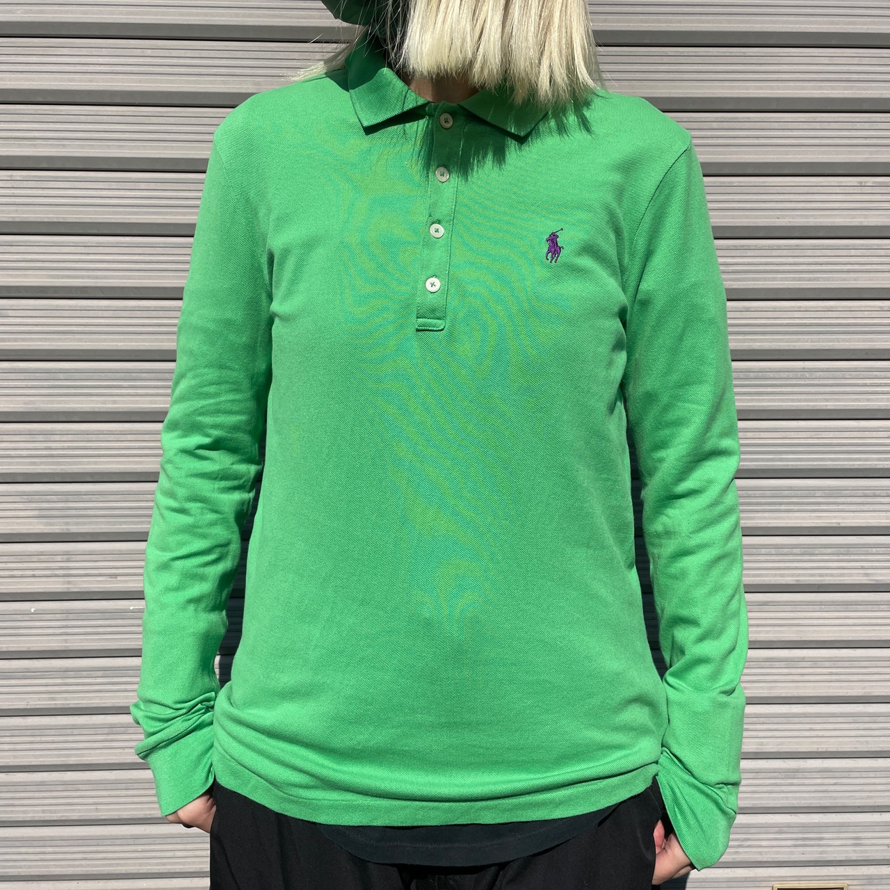 Polo Ralph Lauren GOLF ラルフローレン 鹿の子 長袖ポロシャツ 