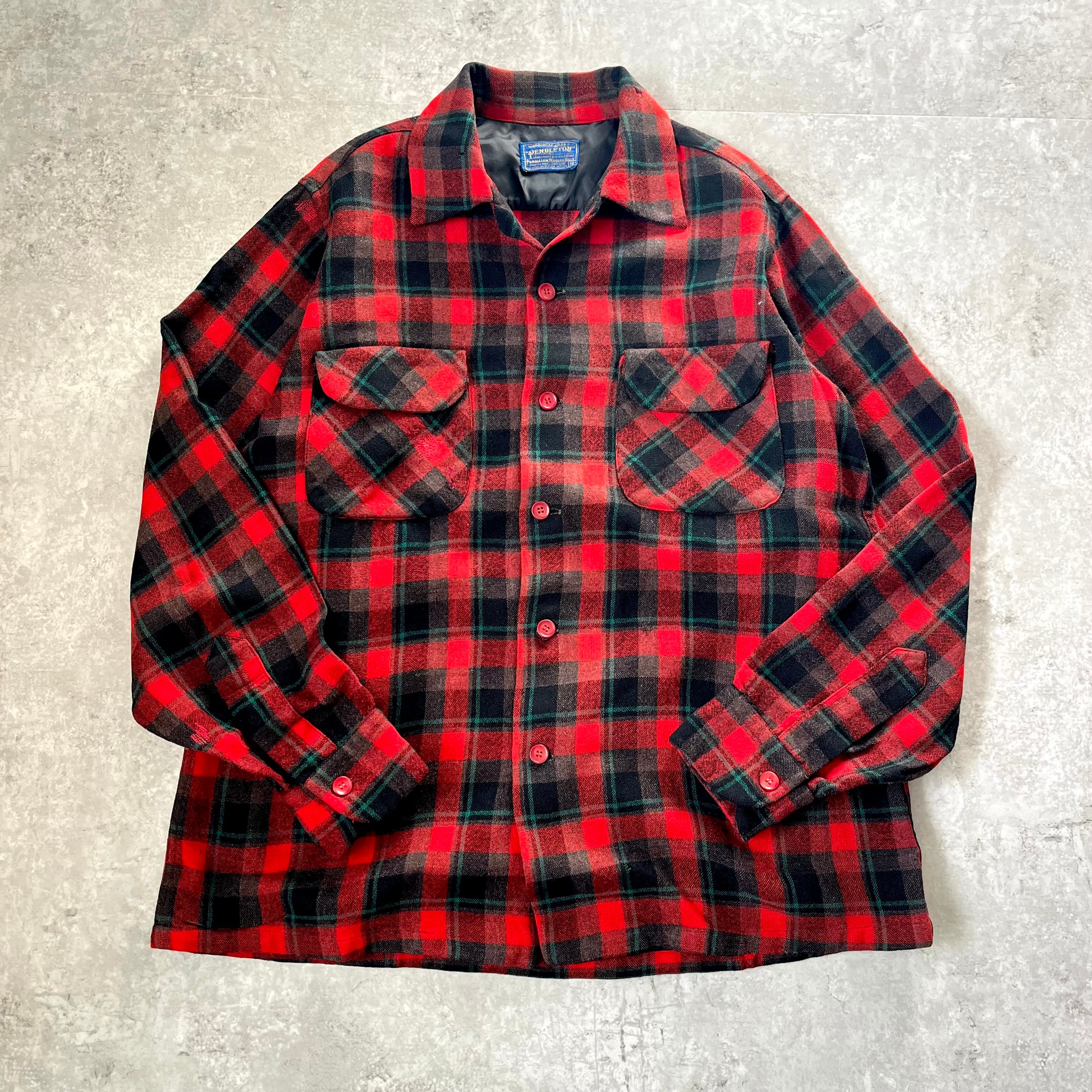 50s PENDLETON Wool Board Shirt / vintage ビンテージ ペンドルトン