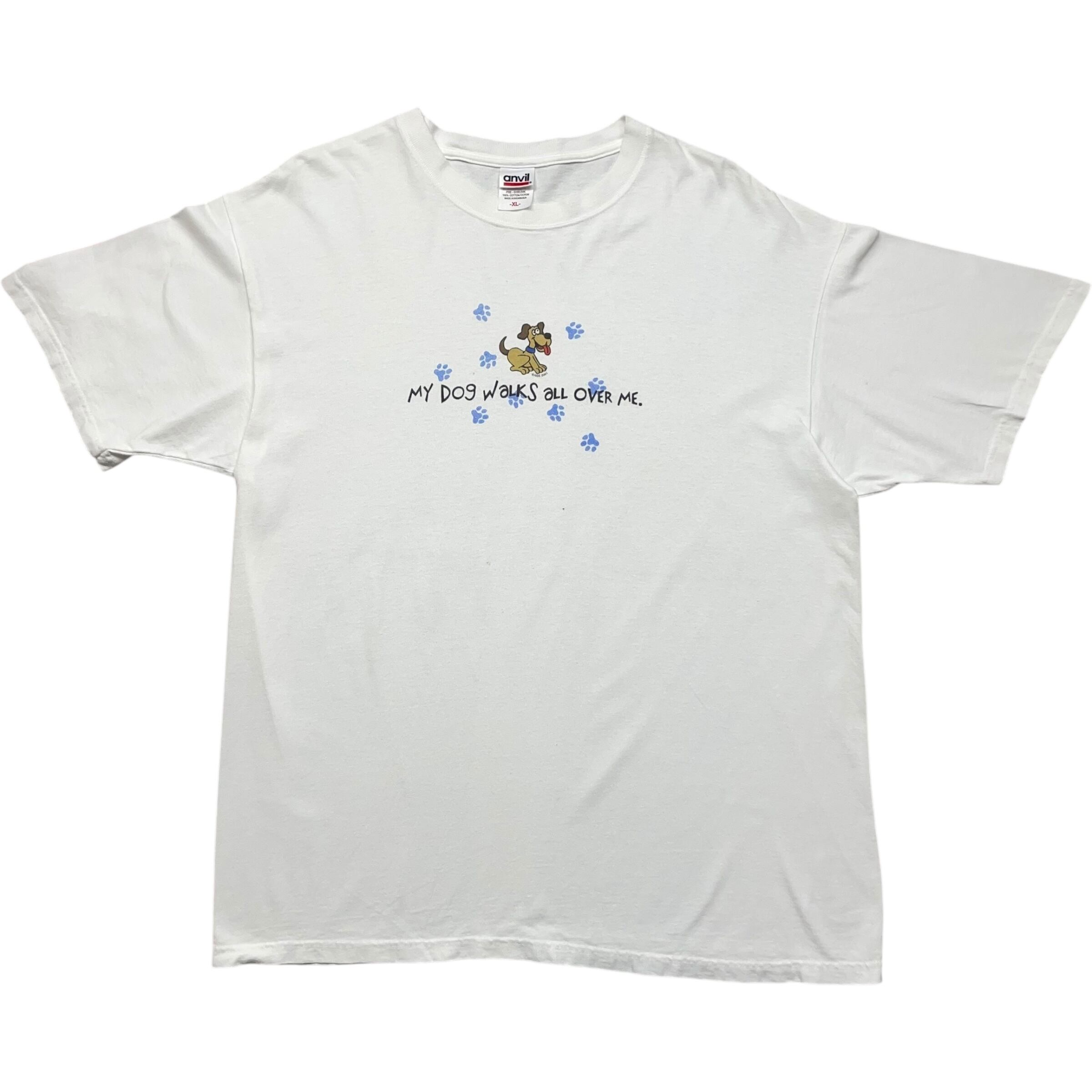 《XL》anvil アンビル Tシャツ アニマルプリント ホワイト no.7229