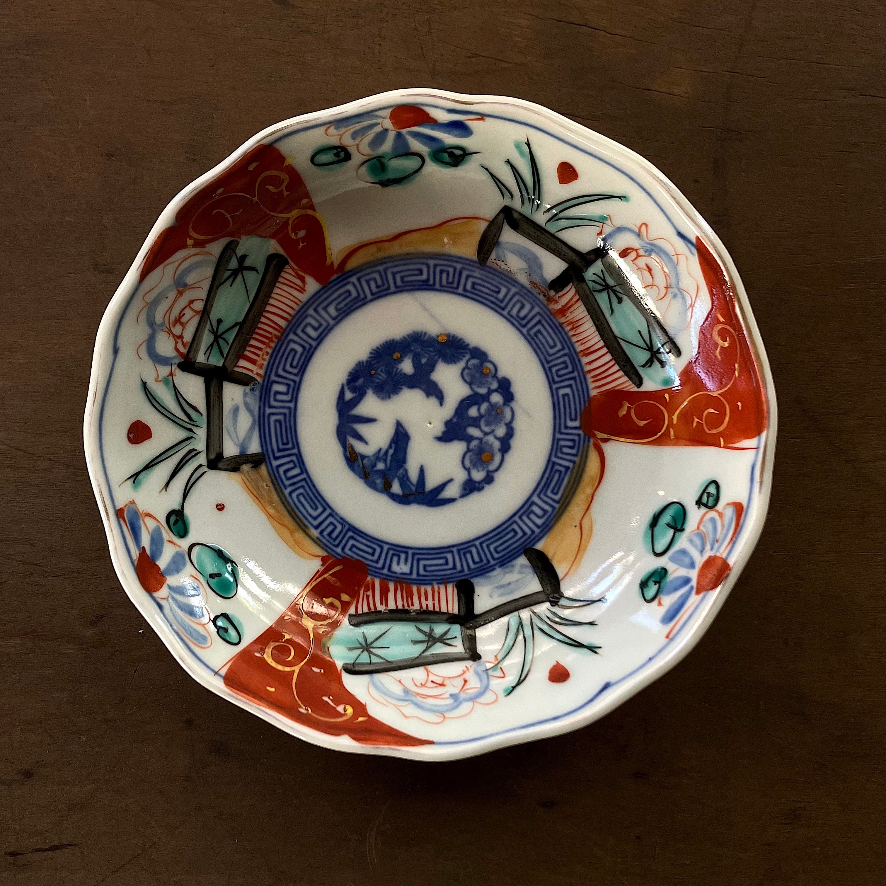 古伊万里錦絵なます皿 | 夏ノ庭 アトリエギャラリー・書架（喫茶室）