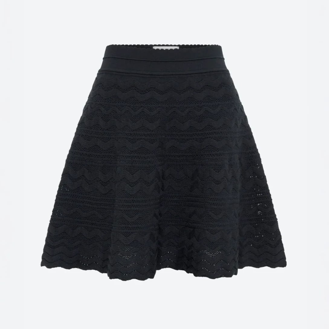 molli FIVA MINI SKIRT DEEP BLACK
