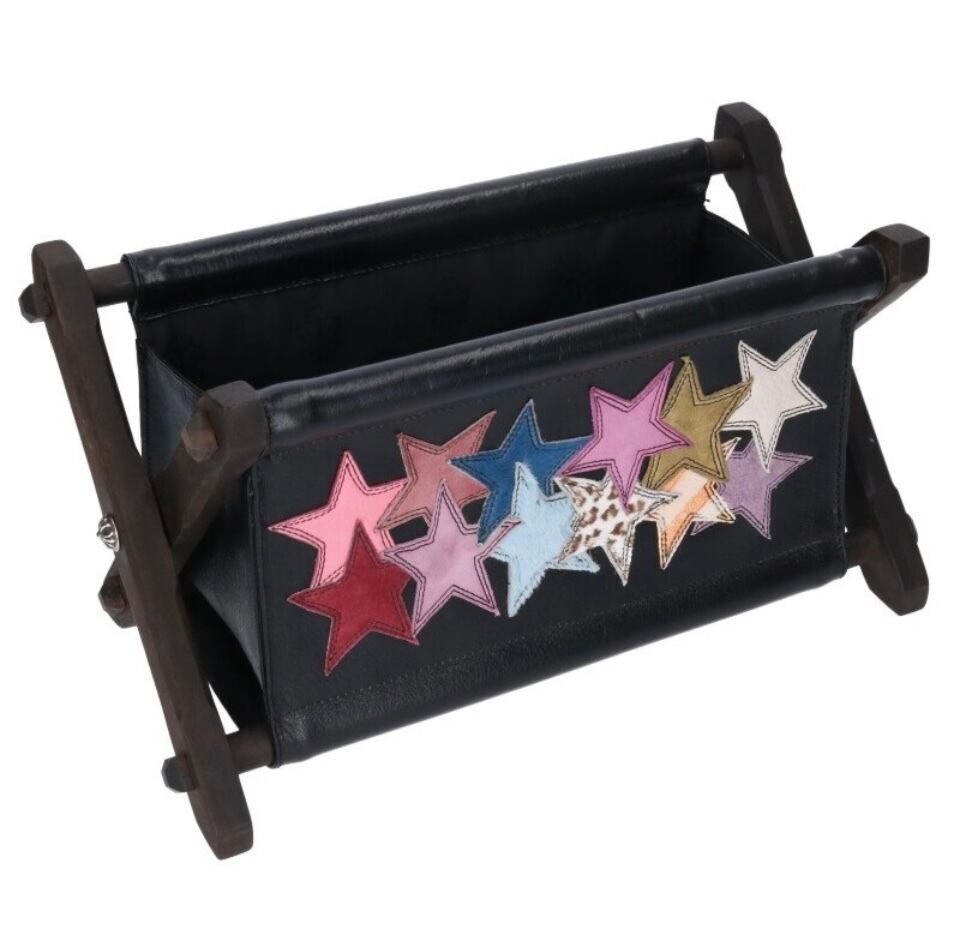 CHROME HEARTS クロムハーツ マルチスター パッチエボニー レッグレザー リモコンラック