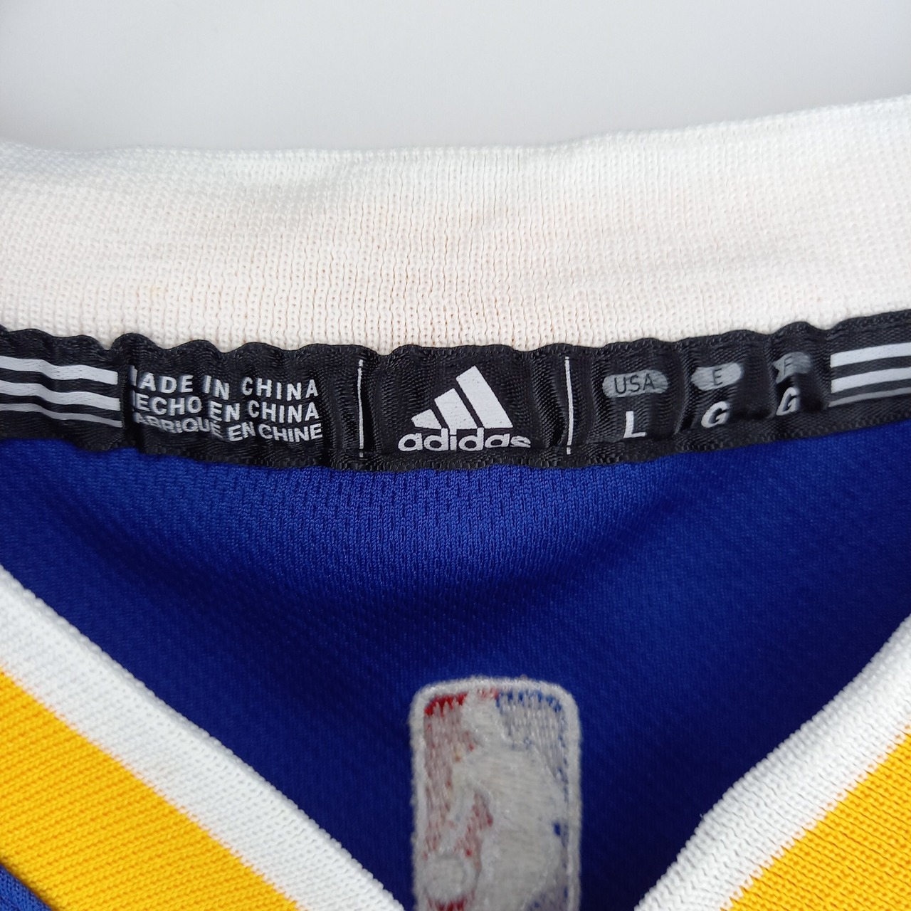 アディダス　NBA　シャツ　ノースリーブ　タンクトップ　ゲームシャツ　刺繍