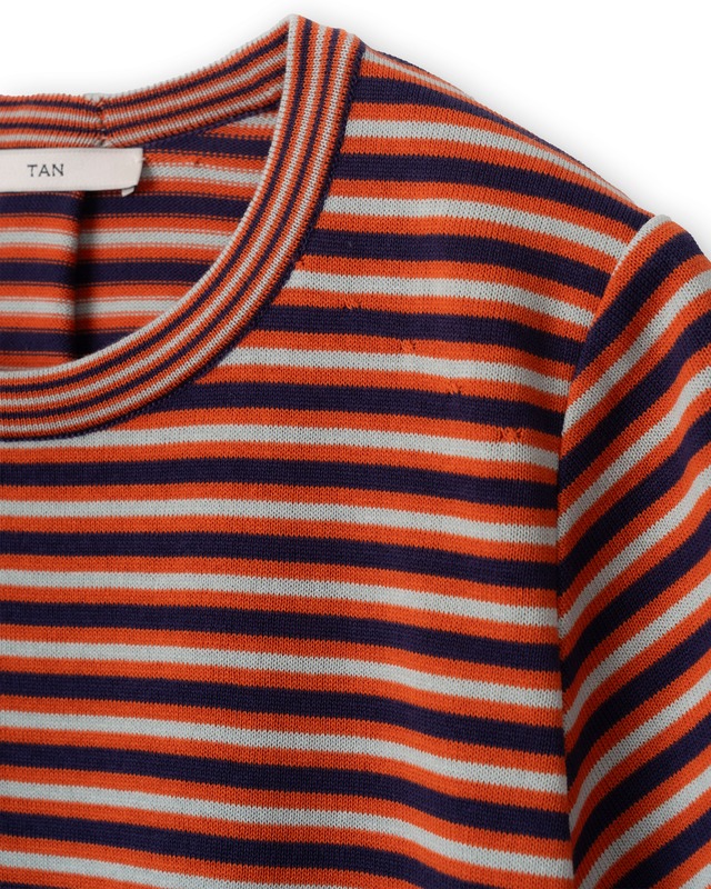 TAN/26SS-1 COMPACT KNITTED TEE RED NIX BORDER